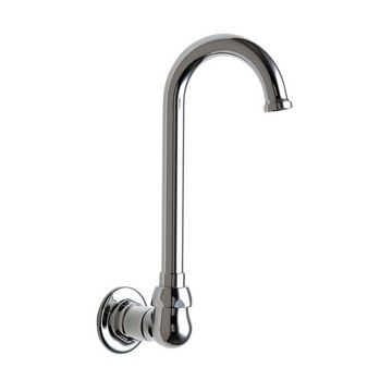 Chicago 629-ABCP Remote Rigid/Swing Gooseneck Spout with Flow Control