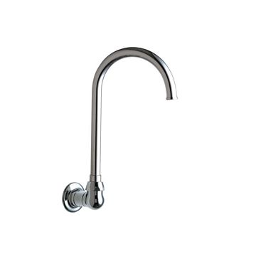 Chicago 629-GN2FCABCP Remote Rigid/Swing Gooseneck Spout with Flow Control