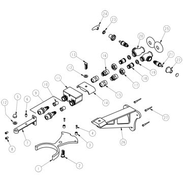 Chicago 745 Series Knee Valve Parts Breakdown