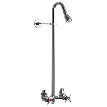 Chicago 752-CP Exposed Two Valve Shower Faucet