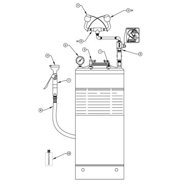 Haws 7601.10.2 Portable Eyewash Parts Breakdown