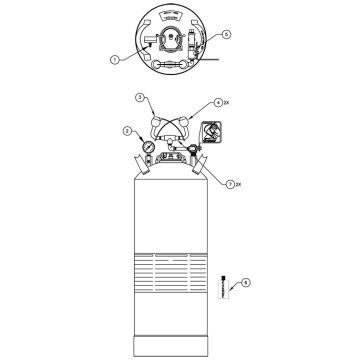 Haws 7602.15 Portable Eyewash Parts Breakdown