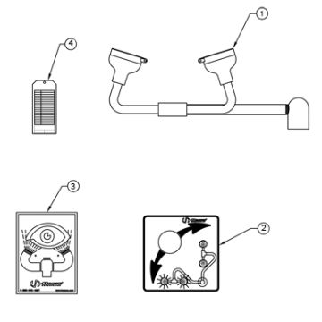 Haws 7611 Eye/Face Wash Parts Breakdown