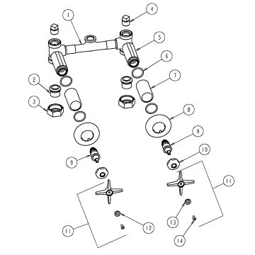 Chicago 767 Series Shower Valve Parts Breakdown