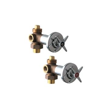 Chicago 769-PRABCP Hot and Cold Water Concealed Angle Valve