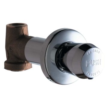 Chicago 770-665PSHCP Concealed Straight Valve