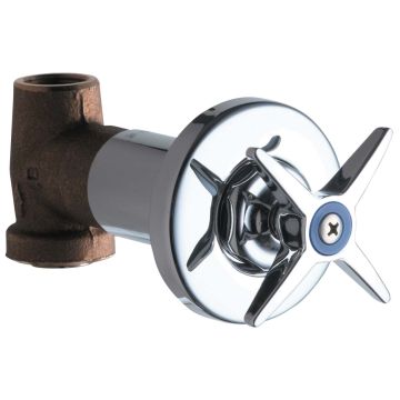 Chicago 770-COLDABCP Cold Water Concealed Straight Valve