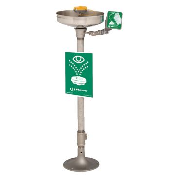 Haws 7777 Pedestal-Mounted Stainless Steel Eye/Face Wash