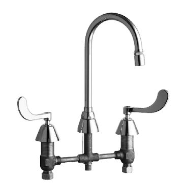 Chicago 786-E29ABCP E-Cast Concealed Kitchen Sink Faucet