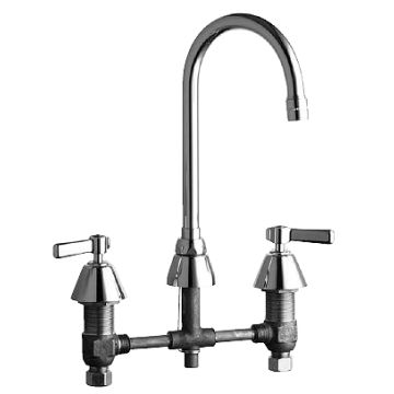 Chicago 786-E3-369ABCP E-Cast Concealed Kitchen Sink Faucet