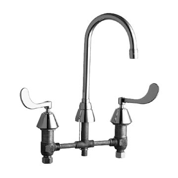 Chicago 786-E3CP Widespread Gooseneck Faucet (Discontinued)