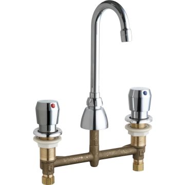 Chicago 786-GN1AE3-665ABCP Concealed Hot and Cold Water Sink Faucet