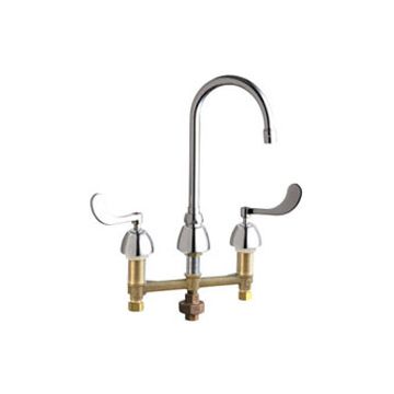 Chicago 786-TWGN2AE3XKABCP Concealed Hot and Cold Water Sink Faucet with Third Water Inlet
