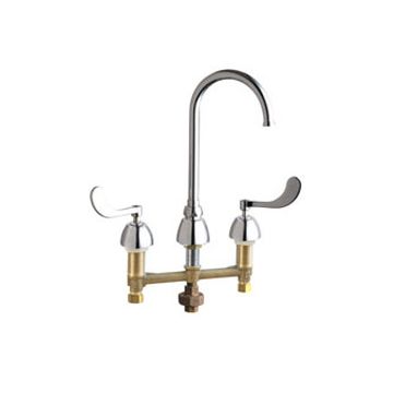 Chicago 786-TWGN2FCXKABCP Concealed Hot and Cold Water Sink Faucet with Third Water Inlet