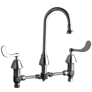Chicago 786-WCCP Deck Mounted Wheel Chair Connection Faucet