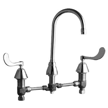 Chicago 786-WCE3CP Deck Mounted Wheel Chair Connection Faucet