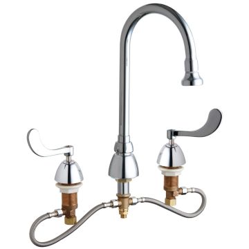 Chicago 786-HZGN2BE4-317ABCP Concealed Hot and Cold Water Sink Faucet