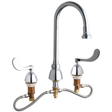Chicago 786-HZGN2BE4-317CP Concealed Hot and Cold Water Sink Faucet