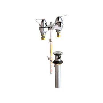Chicago 797-1000XKABCP Hot and Cold Water Sink Faucet with Pop-up Waste