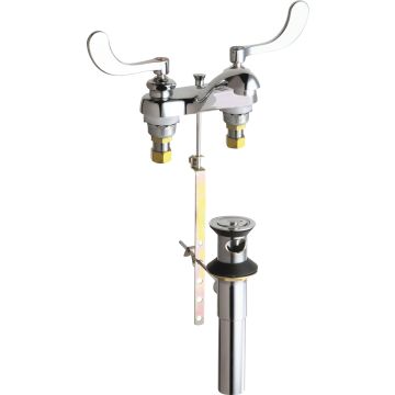 Chicago 797-317ABCP Hot and Cold Water Sink Faucet with Pop-up Waste