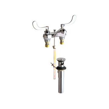 Chicago 797-317XKABCP Hot and Cold Water Sink Faucet with Pop-up Waste