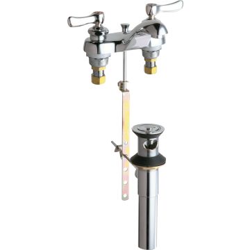 Chicago 797-ABCP Hot and Cold Water Sink Faucet with Pop-up Waste
