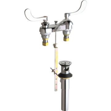 Chicago 797-V317ABCP Hot and Cold Water Sink Faucet with Pop-up Waste