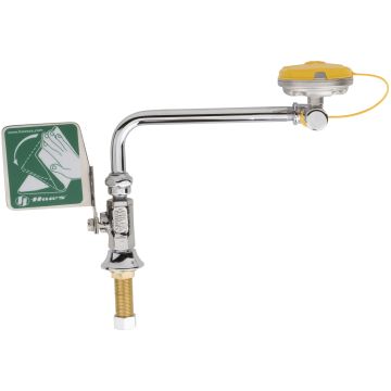 Chicago 8004-LHNF Deck Mounted Left Hand Eye/Face Wash with Push Paddle Handle