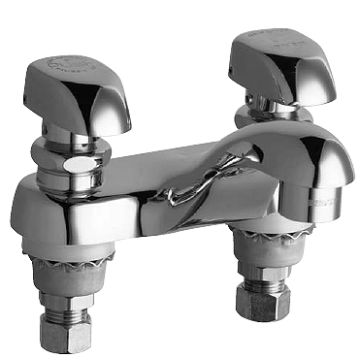 Chicago 802-V335CP Lavatory Metering Faucet (Discontinued)