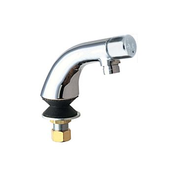 Chicago 807-E12COLDABCP Single Inlet Metering Sink Faucet