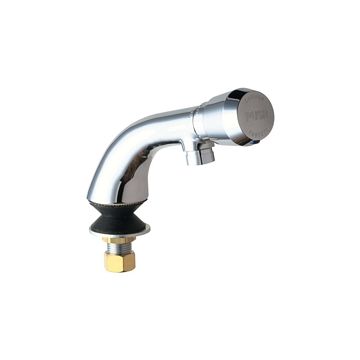 Chicago 807-E2805-665PSHAB Single Inlet Metering Sink Faucet