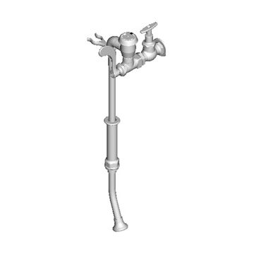 Chicago 809-317XKCP Bed Pan Cleaner with Loose Key