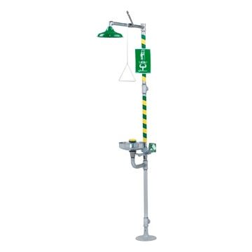 Haws 8300 AXION MSR Combination Drench Shower & Eye/Face Wash (with Stainless Steel Receptor)