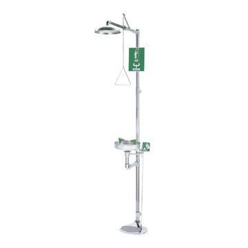 Haws 8309PCP Chrome Combination Drench Shower & Feather-Flo Eye/Face Wash (Discontinued)