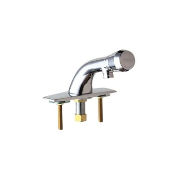 Chicago 857-E12V665PSHAB Single Supply Metering Sink Faucet