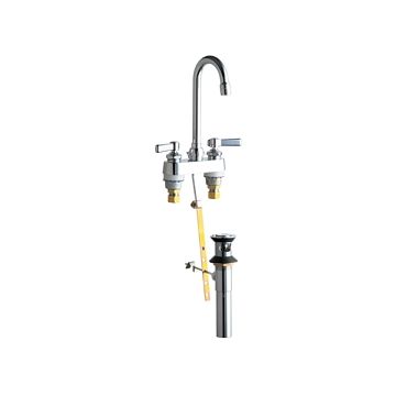 Chicago 894-ABCP Hot and Cold Water Sink Faucet with Pop-up Waste