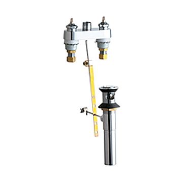 Chicago 894-LESHAB Hot and Cold Water Sink Faucet with Pop-up Waste