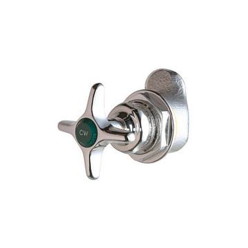 Chicago 914-LHABCP Left-Hand 45° Angle Control Valve