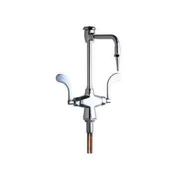 Chicago 930-317XKCP Hot and Cold Water Mixing Faucet with Vacuum Breaker