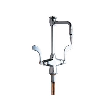 Chicago 930-GN8BVBE7-317XK Hot and Cold Water Mixing Faucet with Vacuum Breaker