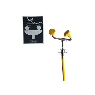 Chicago 9307-NF Deck Mounted Dual Outlet Eye/Face/Body Drench Hose