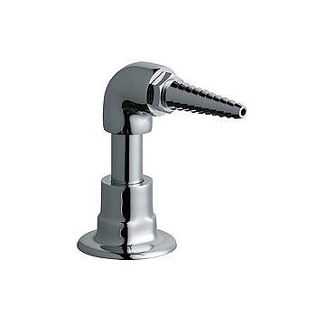 Chicago 988-LWSCP 3-5/8" Horizontal Extension from Wall, Removable Serrated Hose Nozzle