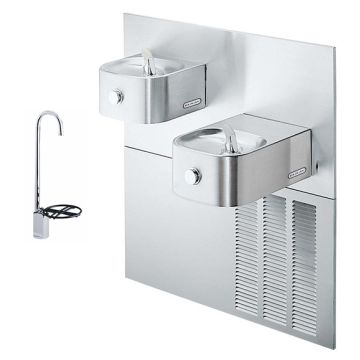 Elkay ERFPM28FK In-Wall Dual Drinking Fountain with Glass Filler