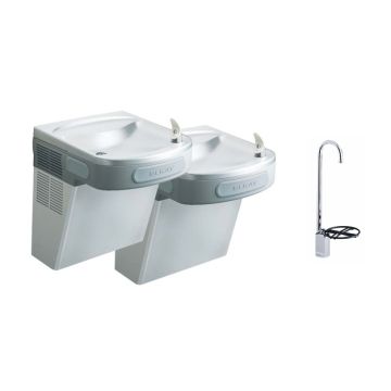 Elkay EZSTL8SFC Stainless Steel Dual Drinking Fountain with Glass Filler