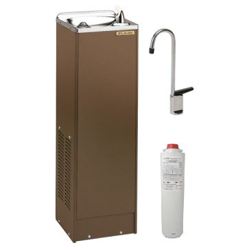 Elkay LFDE10TF1Z Filtered Sandalwood Drinking Fountain with Glass Filler