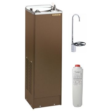 Elkay LFDE10TF1Z Filtered Sandalwood Drinking Fountain with Glass Filler