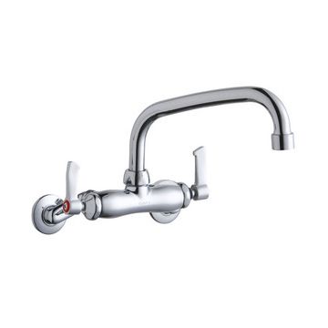 Elkay LK945AT08L2T Wall Mount Faucet, 3"-8" Adjustable  Centers