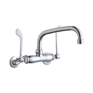 Elkay LK945AT08T6T Wall Mount Faucet, 3"-8" Adjustable  Centers