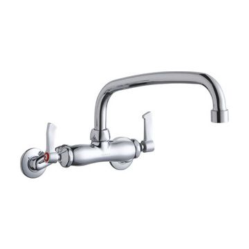 Elkay LK945AT10L2T Wall Mount Faucet, 3"-8" Adjustable  Centers