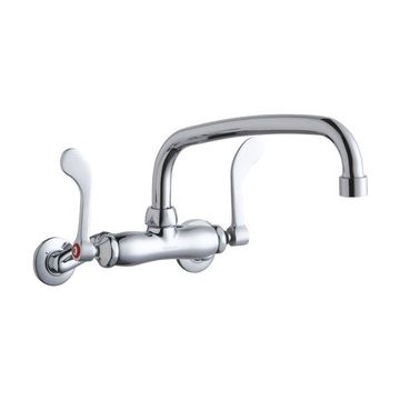 Elkay LK945AT10T4T Wall Mount Faucet, 3"-8" Adjustable  Centers